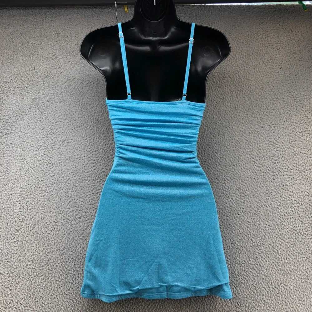 Princess Polly Mini Dress Lot Women Size 2 Blue Multicolor Cutout Festival Party